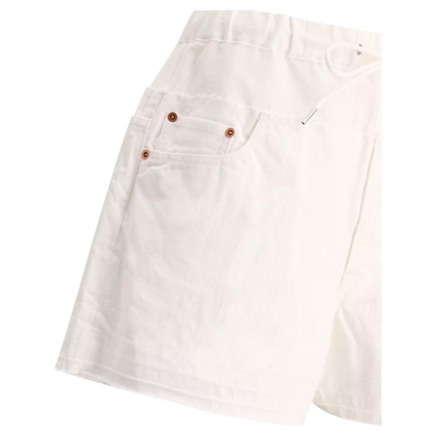 特選/公式 サカイ (Sacai) レディース ショートパンツ ボトムス・パンツ Shorts With Nylon Inserts (White)