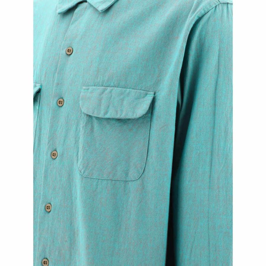 日本初の エンジニアードガーメンツ (Engineered Garments) メンズ シャツ トップス Iridescent Oxford Shirt (Light Blue)