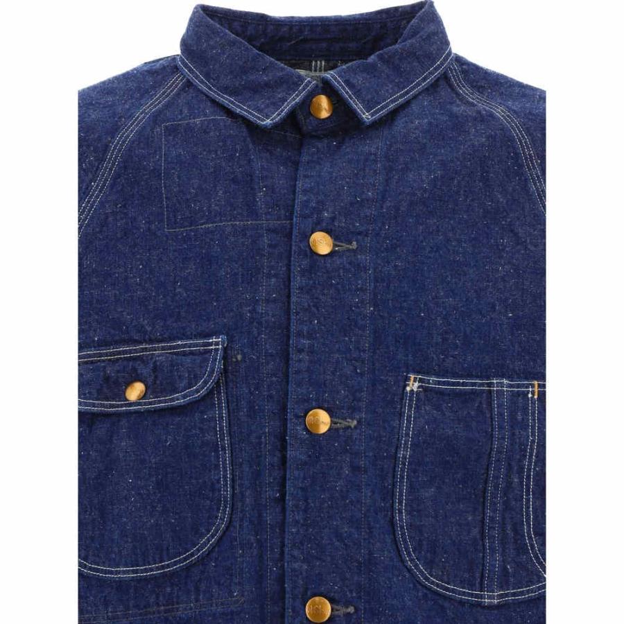 オアスロウ (OrSlow) メンズ ジャケット アウター 1950'S Overshirt Jacket (Blue)｜nul-select｜03