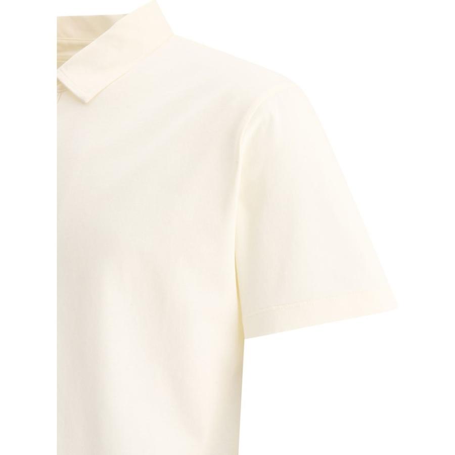 ロベルトコリーナ (Roberto Collina) メンズ ポロシャツ トップス Cotton Polo Shirt (White)｜nul-select｜04
