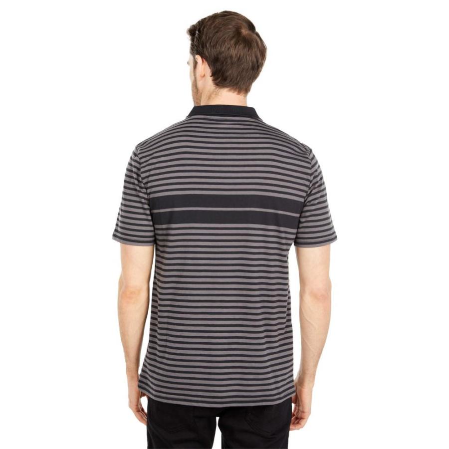 ブリクストン (Brixton) メンズ ポロシャツ トップス Shield Stripe Short Sleeve Polo X Knit (Black/Charcoal)｜nul-select｜03