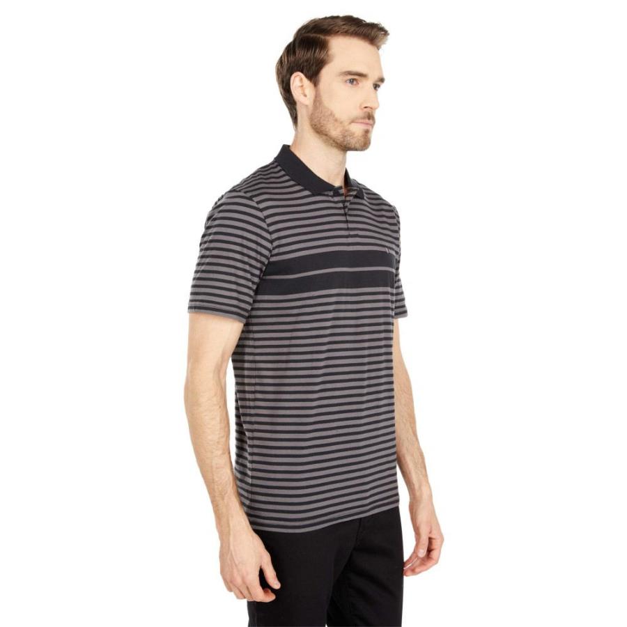 ブリクストン (Brixton) メンズ ポロシャツ トップス Shield Stripe Short Sleeve Polo X Knit (Black/Charcoal)｜nul-select｜04