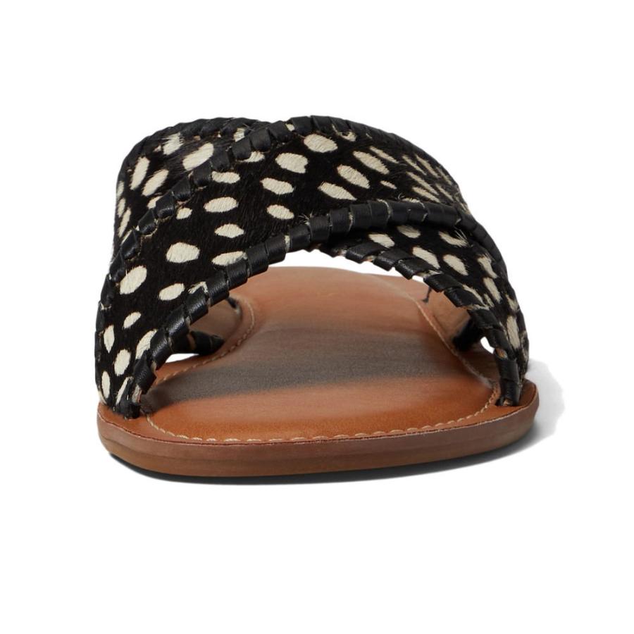 ジャックロジャース (Jack Rogers) レディース サンダル・ミュール シューズ・靴 Haircalf Sloane Sandals (Black/White)｜nul-select｜02