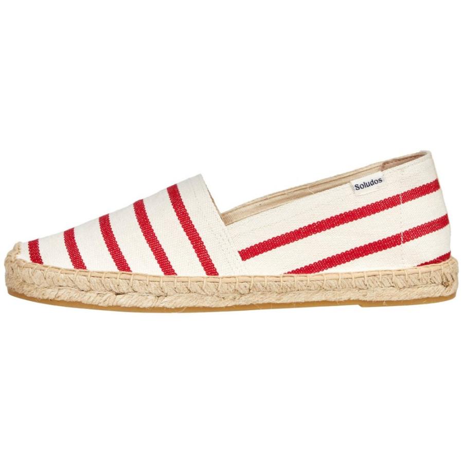 1位受賞 SALE実施中 ソルドス (Soludos) レディース ローファー・オックスフォード シューズ・靴 Dali Espadrille (Red Stripe)