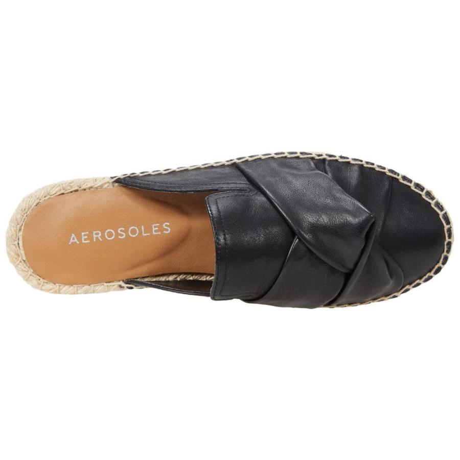 激安ブランド エアロソールズ (Aerosoles) レディース ローファー・オックスフォード シューズ・靴 Oakfield (Black Leather)