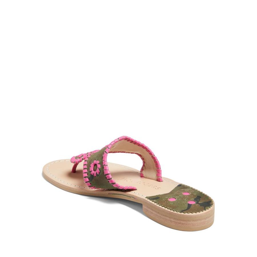 ジャックロジャース (Jack Rogers) レディース サンダル・ミュール シューズ・靴 Jacks Camo Flat Sandal (Camo/Magenta)｜nul-select｜04