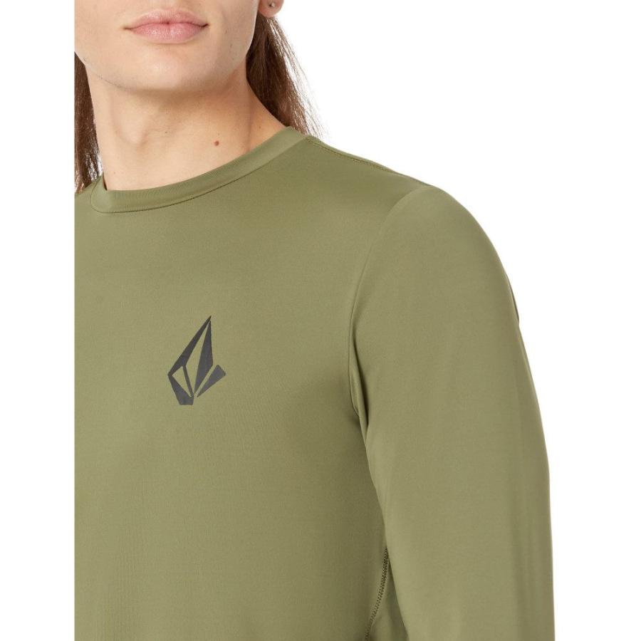 ボルコム (Volcom) メンズ ラッシュガード 水着・ビーチウェア Taunt Loose Fit Long Sleeve Rashguard (Military)｜nul-select｜03