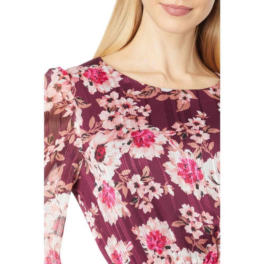 アン クライン (Anne Klein) レディース ワンピース ワンピース・ドレス Floral Print Elastic Waist Dress (Elderberry Combo)｜nul-select｜03