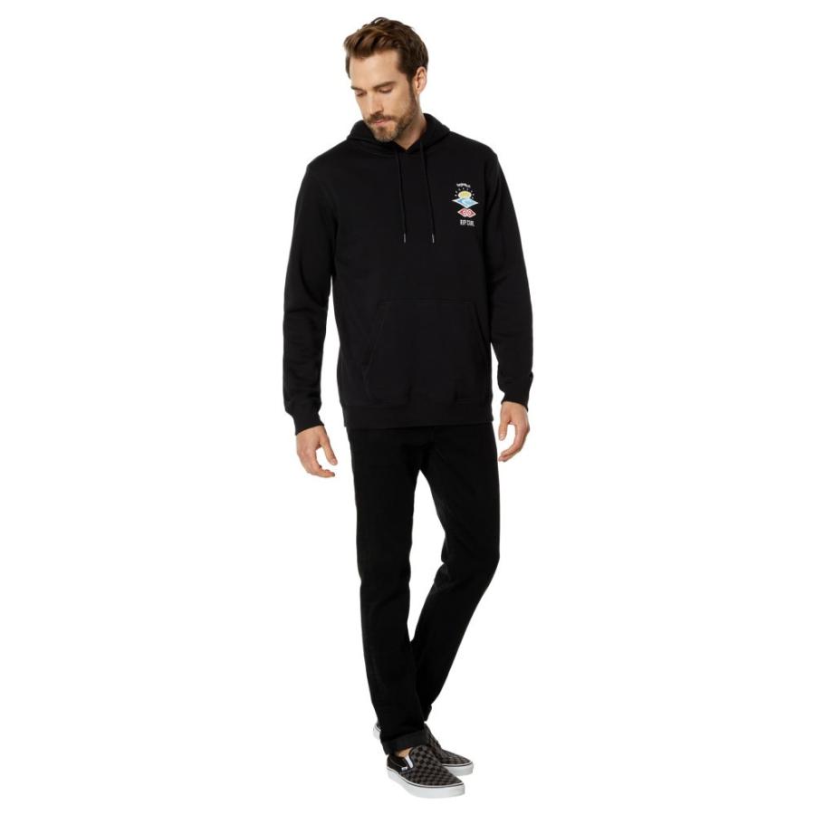 リップカール (Rip Curl) メンズ パーカー トップス Search Icon Pullover Hoodie (Black)｜nul-select｜04