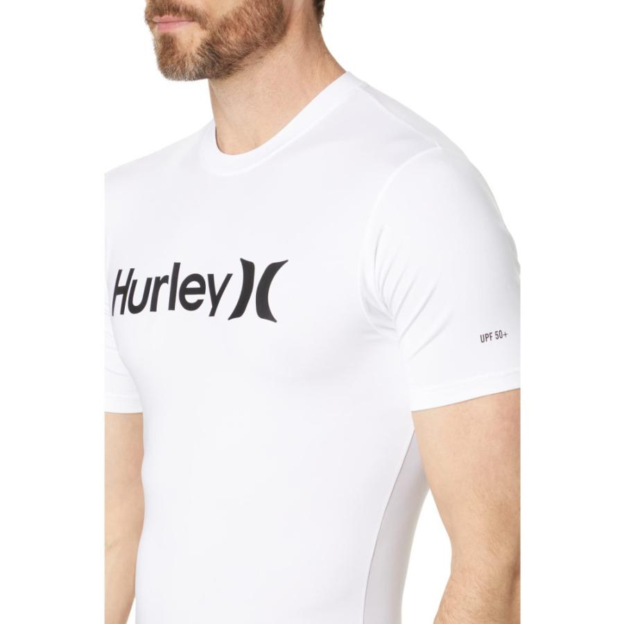 ハーレー (Hurley) メンズ ラッシュガード 水着・ビーチウェア One &Amp; Only Quick Dry Short Sleeve Rashguard (White)｜nul-select｜03