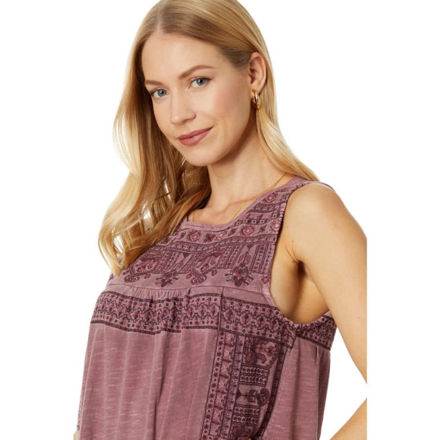 ラッキーブランド (Lucky Brand) レディース ワンピース ワンピース・ドレス Embroidered Sleeveless Knit Mini Dress (Rose Brown)｜nul-select｜03