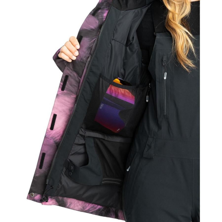 ロキシー (Roxy) レディース スキー・スノーボード アウター Gore-Tex Glade Printed Snow Jacket (True Black Pansy Pansy)｜nul-select｜04