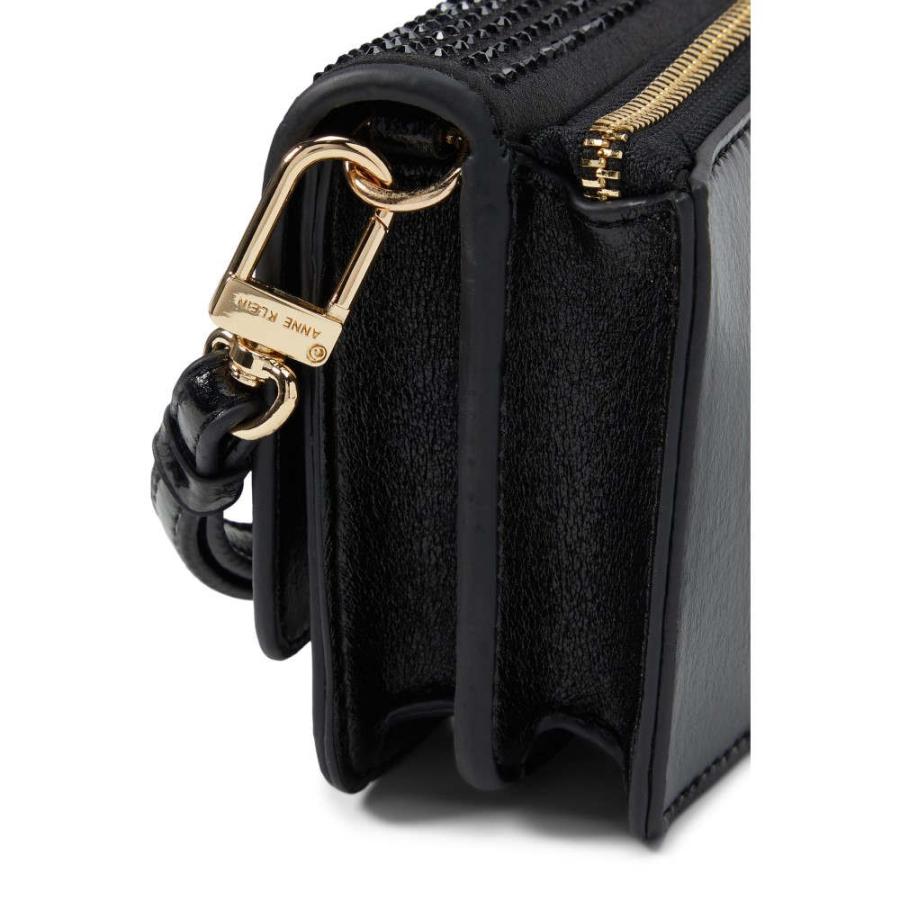 アン クライン (Anne Klein) レディース ショルダーバッグ バッグ Crystalized Mini Flap Crossbody (Black/Black)｜nul-select｜04