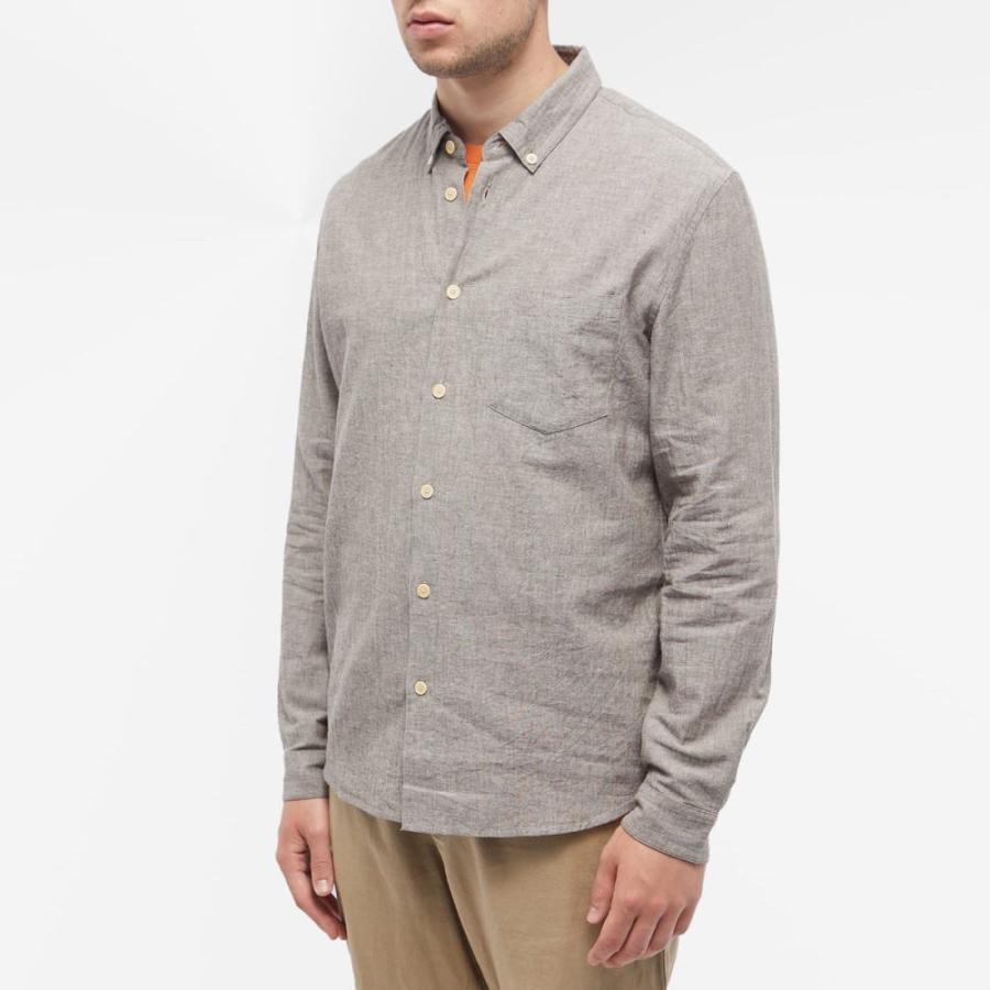 フォーク (Folk) メンズ シャツ トップス Relaxed Fit Shirt (Taupe Texture)｜nul-select｜02