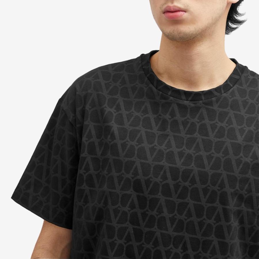 ヴァレンティノ (Valentino) メンズ Tシャツ トップス Icon Oversized Tee (Black)｜nul-select｜05