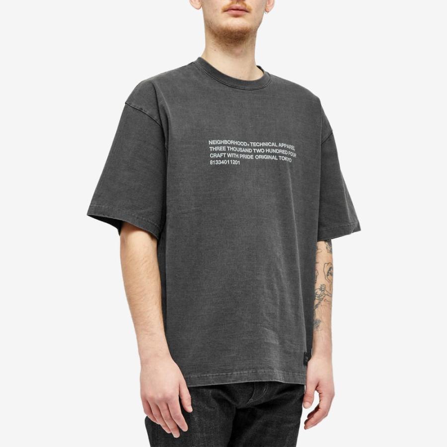 ネイバーフッド (Neighborhood) メンズ Tシャツ トップス Pigment Dyed T-Shirt (Black)｜nul-select｜02