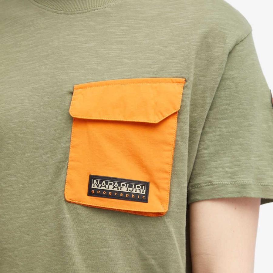 ナパピリ (Napapijri) メンズ Tシャツ トップス Pocket T-Shirt (Olive)｜nul-select｜05