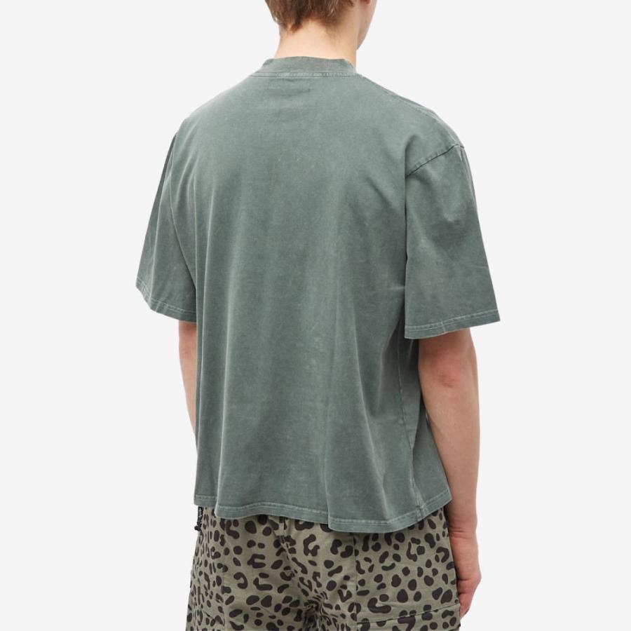 チェックスダウンタウン (Checks Downtown) メンズ Tシャツ トップス Campfire T-Shirt (Deep Olive)｜nul-select｜03