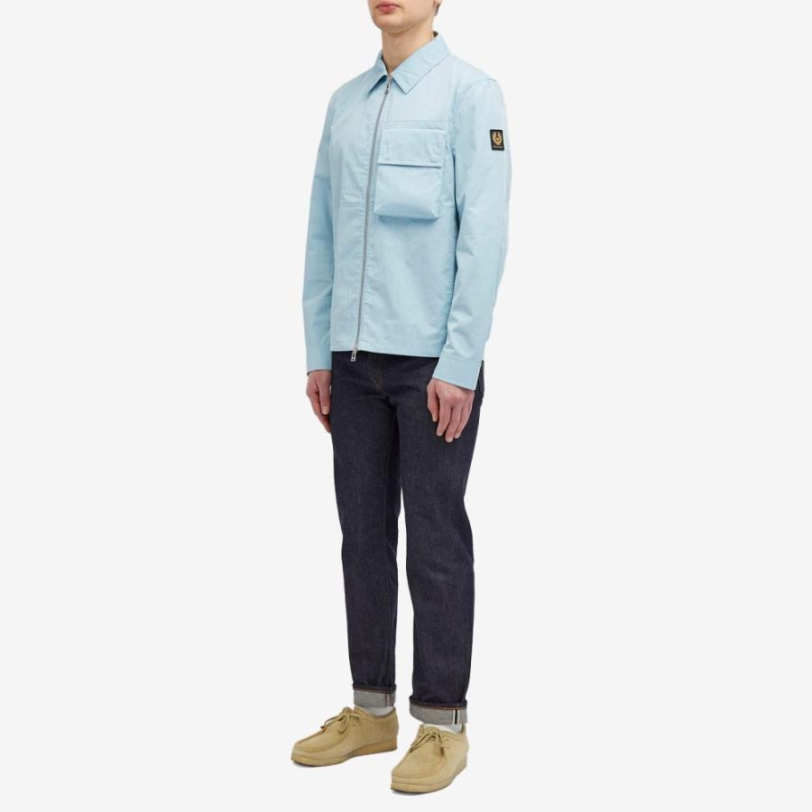 ベルスタッフ (Belstaff) メンズ ジャケット アウター Runner Gabardine Overshirt (Skyline Blue)｜nul-select｜04