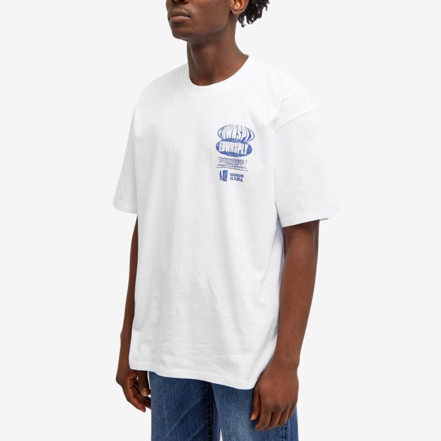 エドウィン (Edwin) メンズ Tシャツ トップス Wrong Way Memorie T-Shirt (White)｜nul-select｜02