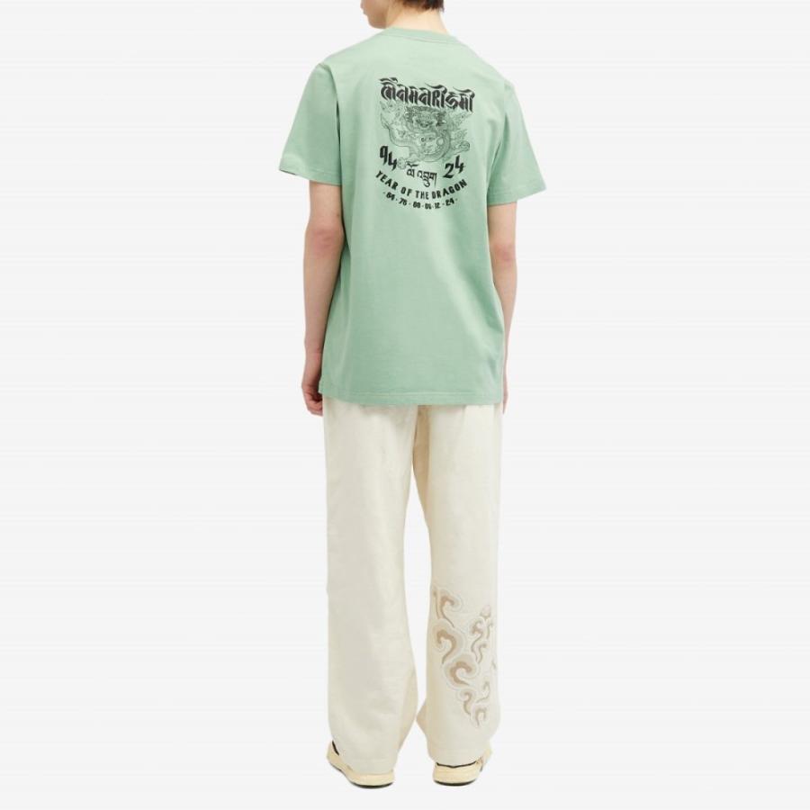 マハリシ (Maharishi) メンズ Tシャツ トップス Tashi Mannox Abundance Dragon T-Shirt (Green)｜nul-select｜04