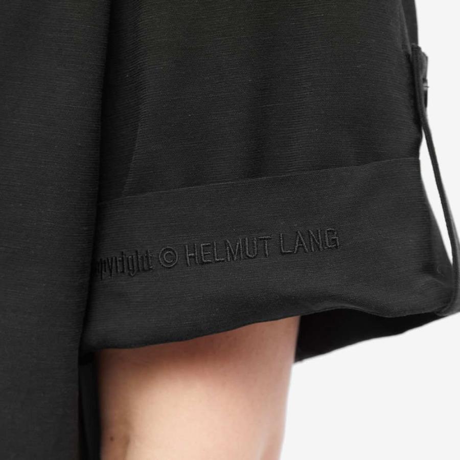 ヘルムート ラング (Helmut Lang) メンズ 半袖シャツ トップス Roll Up Logo Vacation Shirt (Black)｜nul-select｜05