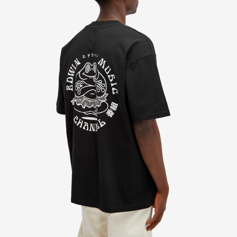 エドウィン (Edwin) メンズ Tシャツ トップス Music Channel T-Shirt (Black)｜nul-select｜03