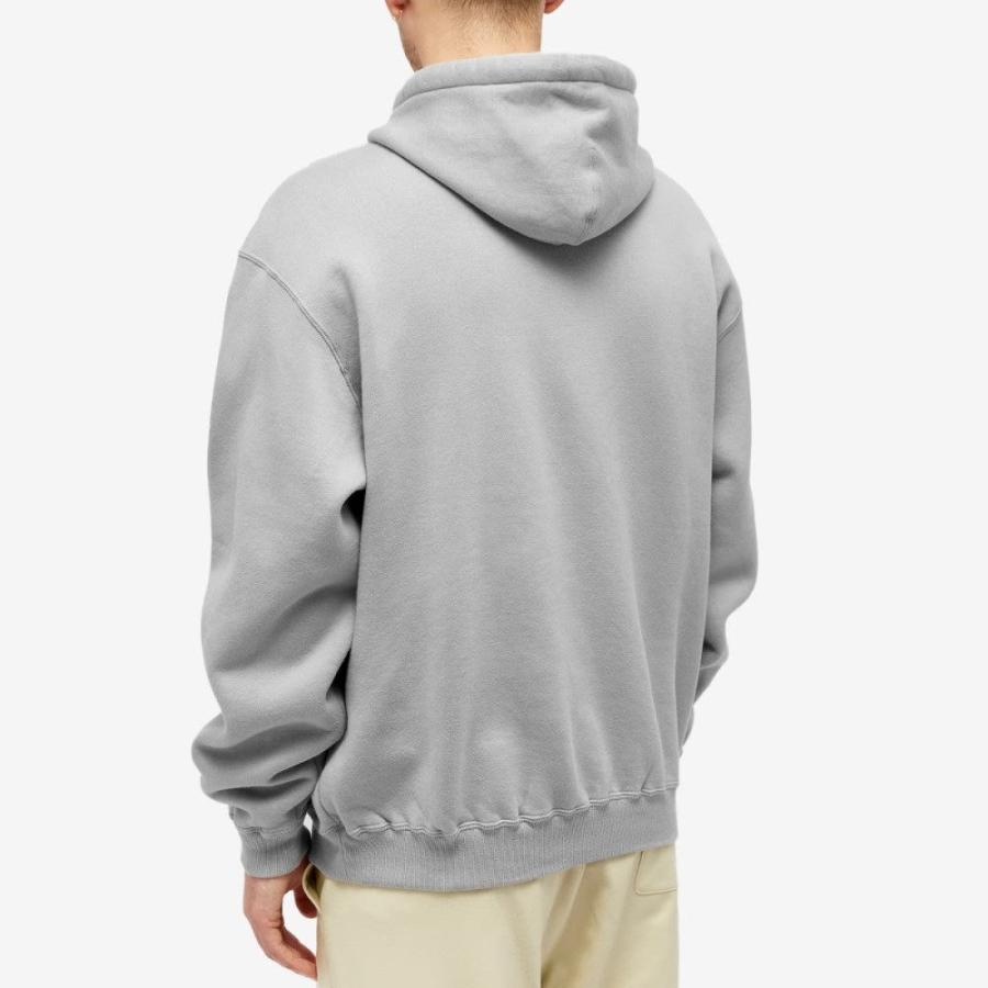 オーラリー (Auralee) メンズ パーカー トップス Smooth Soft Popover Hoodie (Blue Grey)｜nul-select｜03