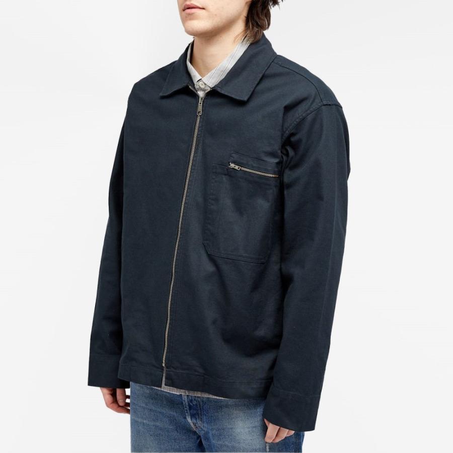 MHL ジャケット MHL. DRY COTTON LINEN TWILL BLOUSON 121NAVY 〔メンズ〕 MHL