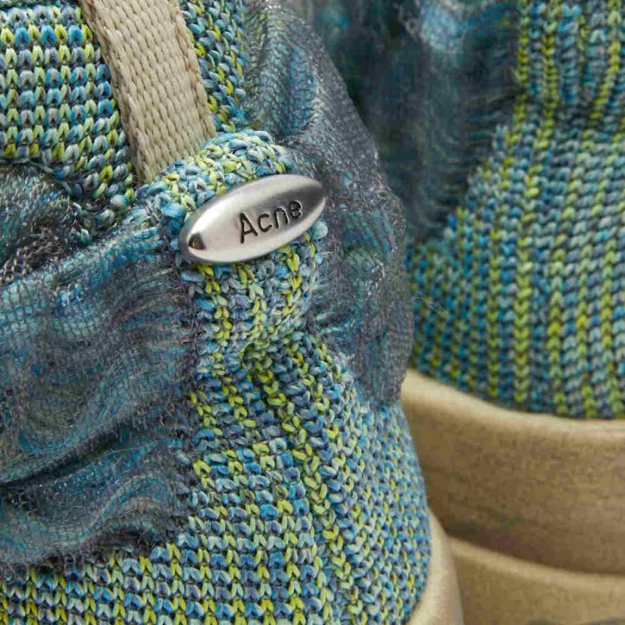 アクネ ストゥディオズ (Acne Studios) メンズ スニーカー シューズ・靴 Bubba Knit Sneaker (Green/Blue)｜nul-select｜05