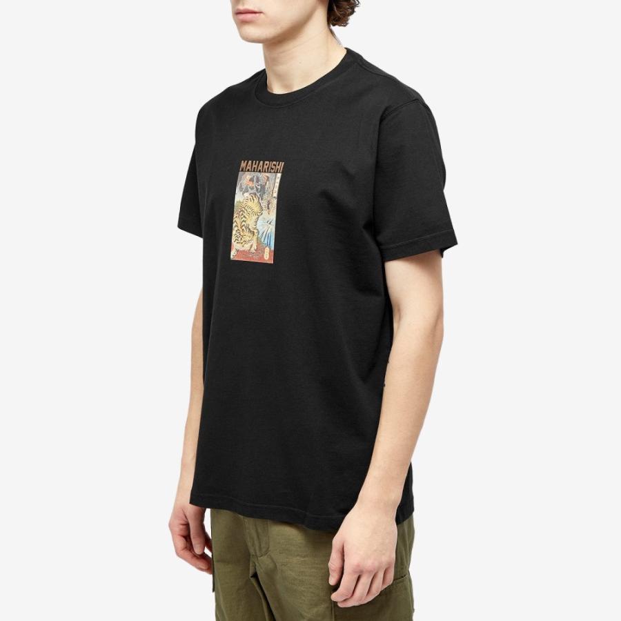 マハリシ (Maharishi) メンズ Tシャツ トップス Tigers V Dragons T-Shirt (Black)｜nul-select｜02