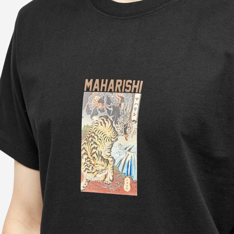 マハリシ (Maharishi) メンズ Tシャツ トップス Tigers V Dragons T-Shirt (Black)｜nul-select｜05