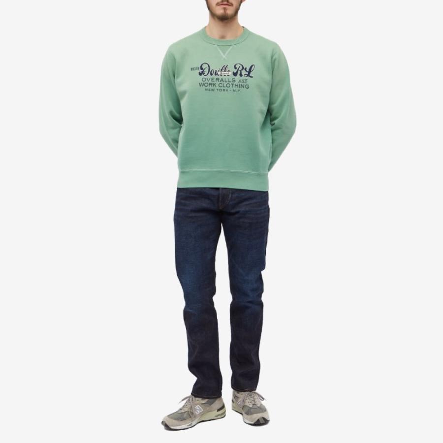 ダブルアールエル (RRL) メンズ スウェット・トレーナー トップス Graphic Crew Sweat (Turquoise)｜nul-select｜04