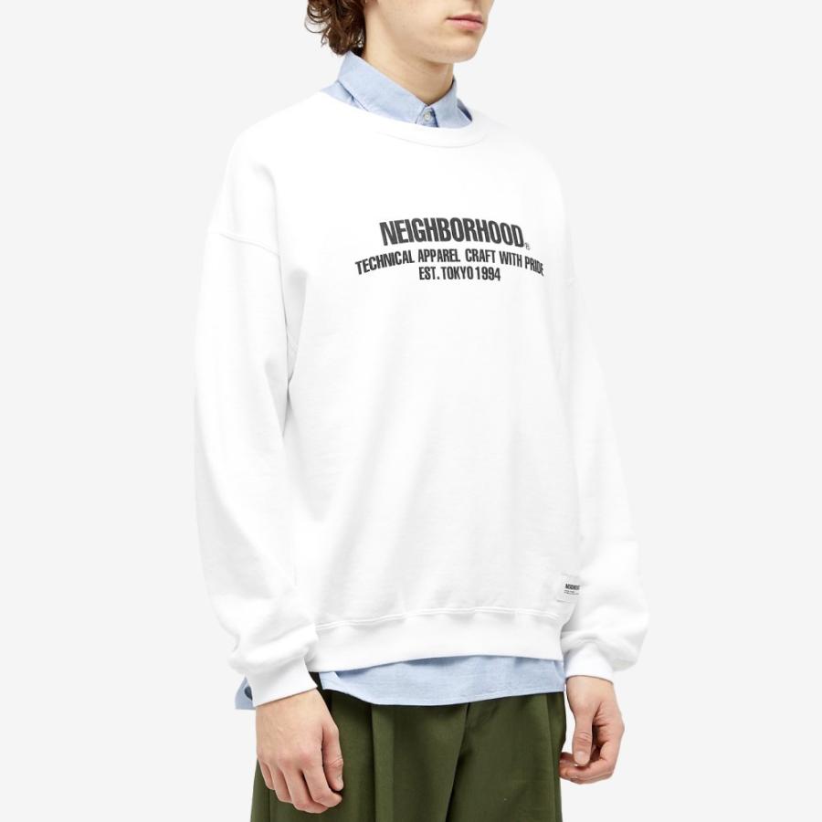 ネイバーフッド (Neighborhood) メンズ スウェット・トレーナー トップス Classic Crew Sweater (White)｜nul-select｜02