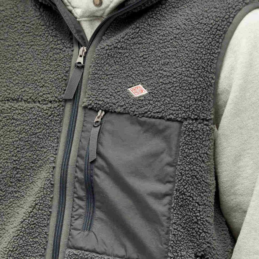 ダントン (Danton) メンズ ベスト・ジレ トップス Insulation Boa Fleece Vest (Charcoal Grey)｜nul-select｜05