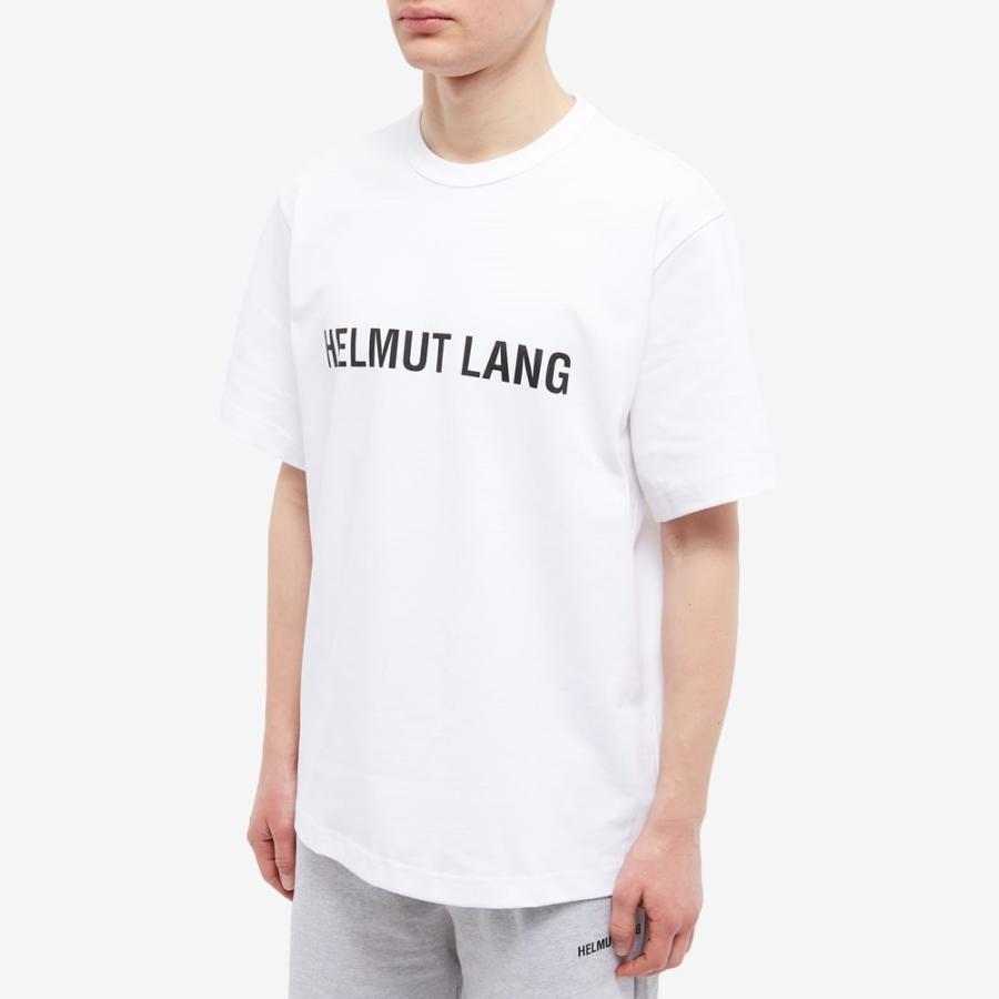 ヘルムート ラング (Helmut Lang) メンズ Tシャツ トップス Core Logo T-Shirt (White)｜nul-select｜02