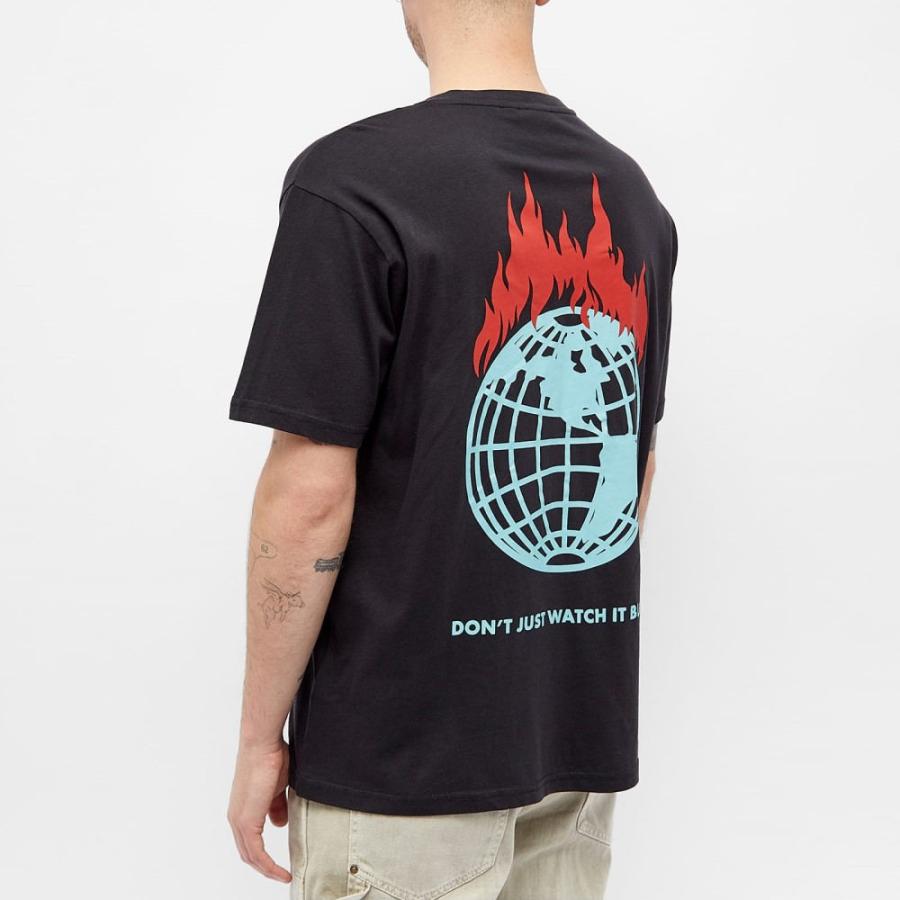 ナパピリ (Napapijri) メンズ Tシャツ トップス X Obey Don'T Just Watch It Burn T-Shirt (Black)｜nul-select｜03