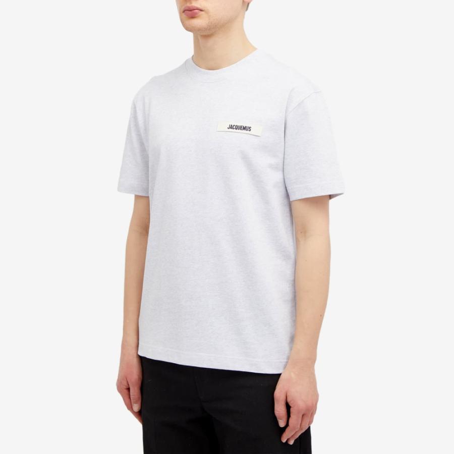 ジャックムス (Jacquemus) メンズ Tシャツ トップス Gros Grain Logo T-Shirt (Grey)｜nul-select｜02