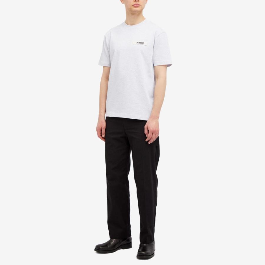 ジャックムス (Jacquemus) メンズ Tシャツ トップス Gros Grain Logo T-Shirt (Grey)｜nul-select｜04