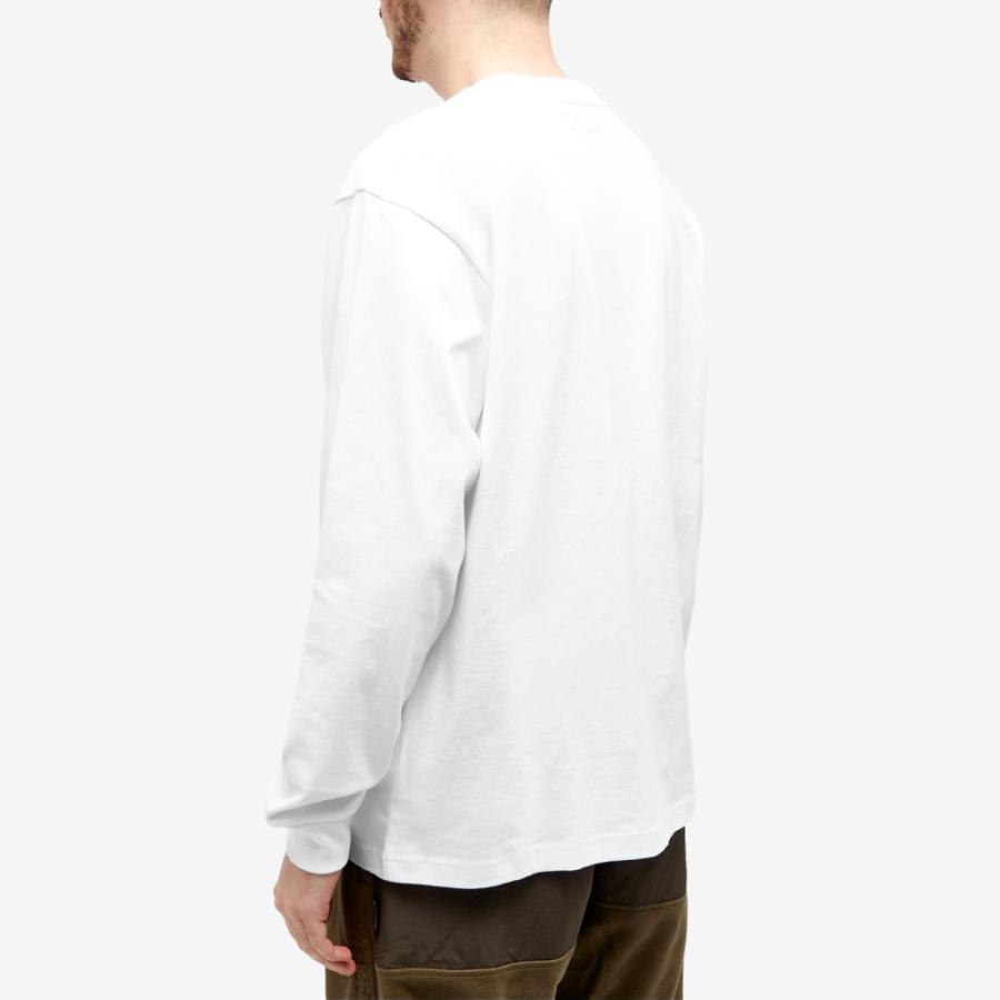 ワイルドシングス (Wild Things) メンズ 長袖Tシャツ トップス Long Sleeve Logo Pocket T-Shirt (White)｜nul-select｜03
