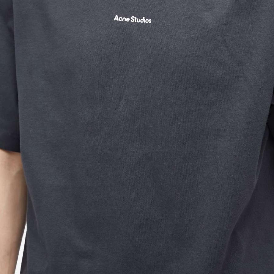 アクネ ストゥディオズ (Acne Studios) メンズ Tシャツ トップス Extorr Stamp Logo Tee (Black)｜nul-select｜05