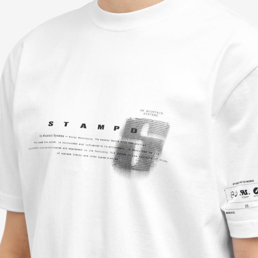 スタンプド (Stampd) メンズ Tシャツ トップス Stampd Aspen Transit Relaxed T-Shirt (White)｜nul-select｜05