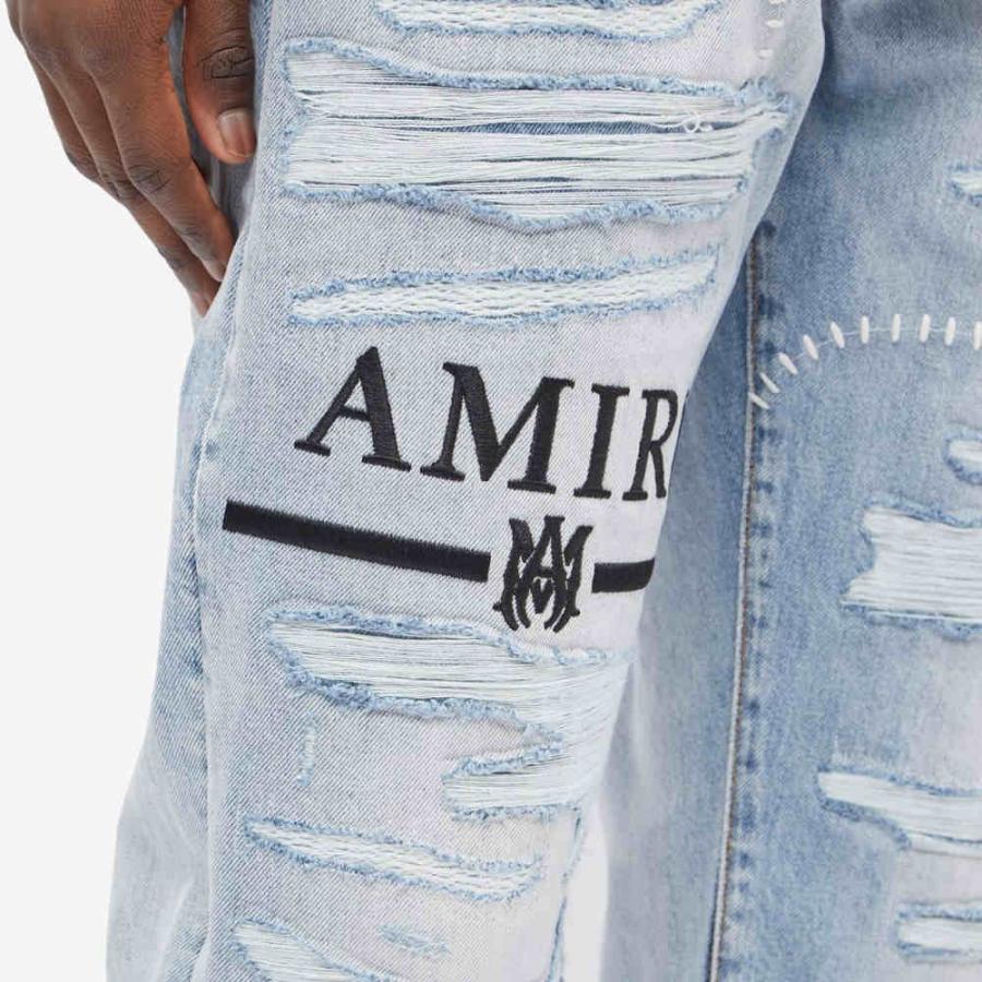 アミリ (AMIRI) メンズ ジーンズ・デニム ボトムス・パンツ Ma Bar Logo Straight Jeans (Stone Indigo)｜nul-select｜05