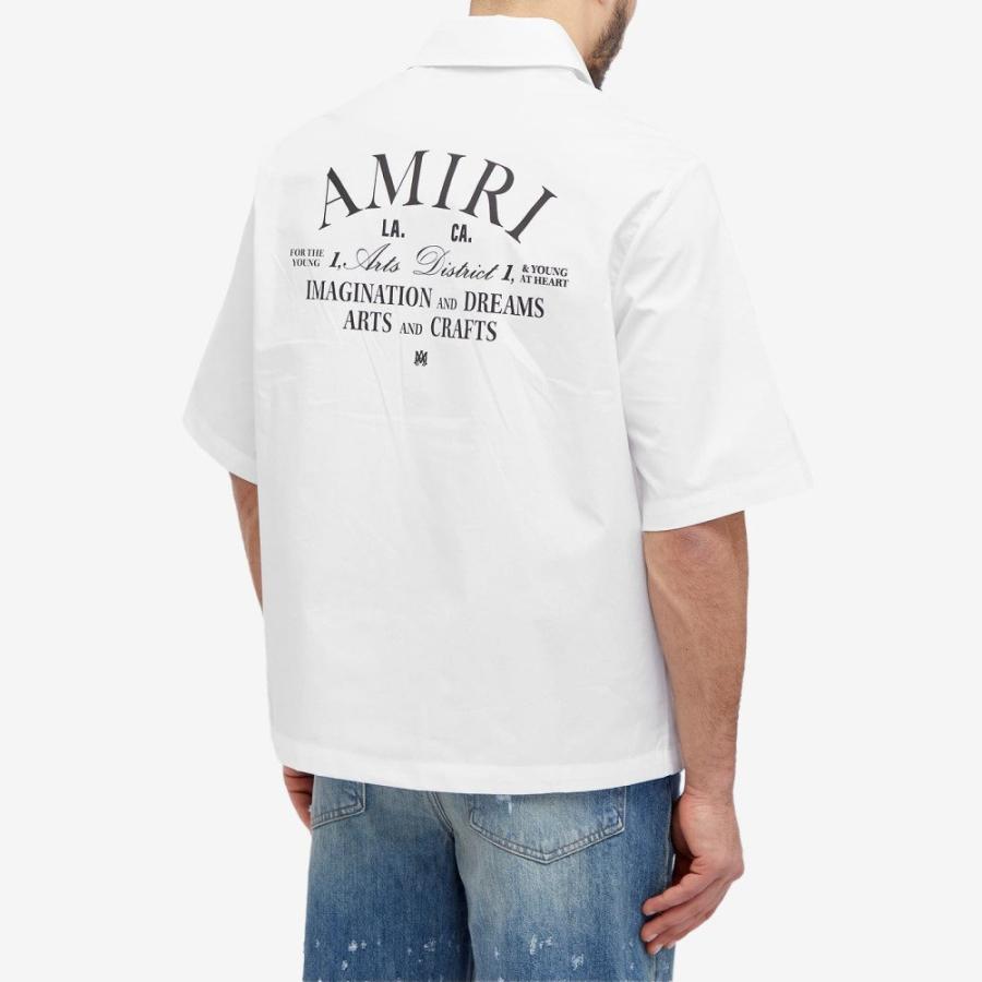 アミリ (AMIRI) メンズ トップス Arts District Short Sleeve Vacation Shirt (White)｜nul-select｜03