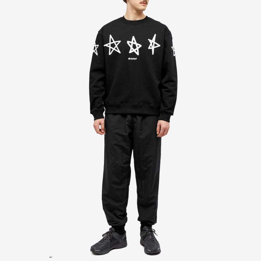 エフシーレアルブリストル (F.C. Real Bristol) メンズ スウェット・トレーナー トップス Star Crew Sweat (Black)｜nul-select｜04