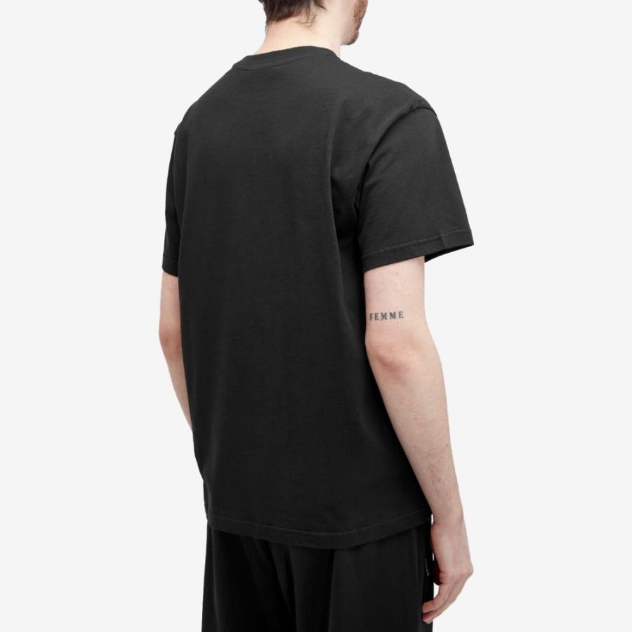 J.W.アンダーソン (JW Anderson) メンズ Tシャツ トップス Logo Embroidery T-Shirt (Black)｜nul-select｜03