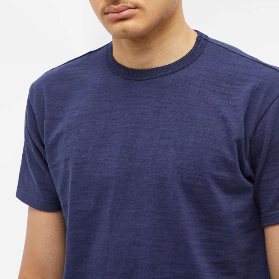 ザ リアル マッコイズ (The Real McCoys) メンズ Tシャツ トップス Loopwheel Athletic T-Shirt (Navy)｜nul-select｜05