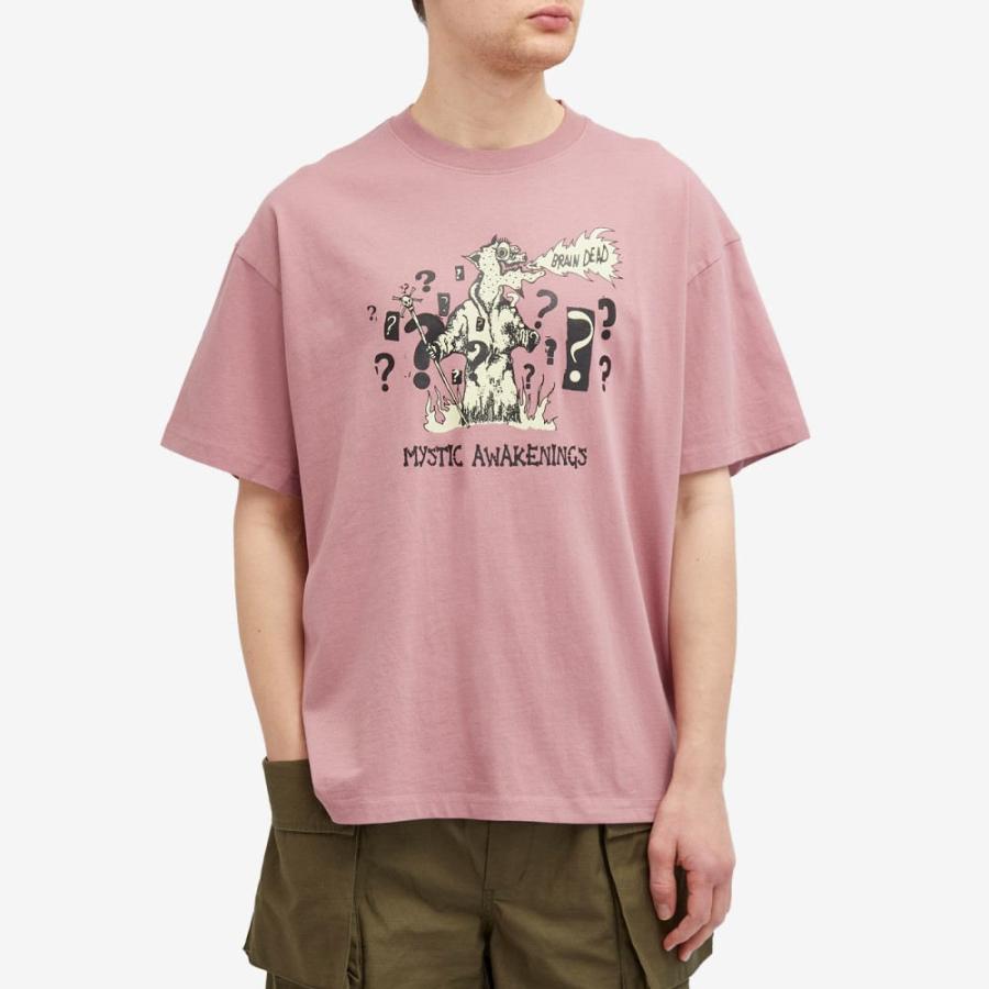 ブレインデッド (Brain Dead) メンズ Tシャツ トップス Mystic Awakenings T-Shirt (Rose)｜nul-select｜02