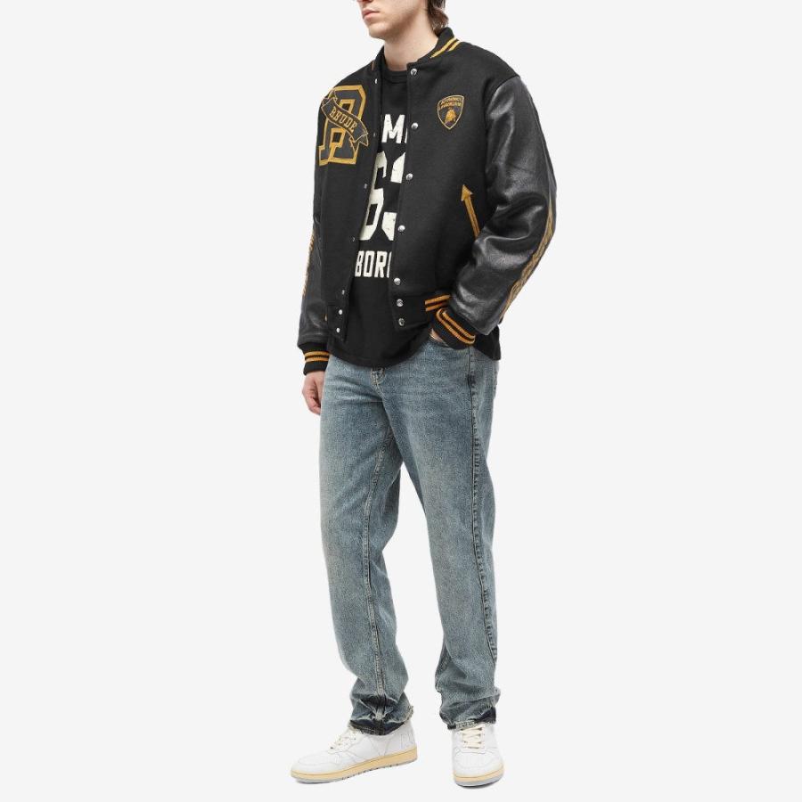 ルード (Rhude) メンズ ブルゾン アウター Atten Varsity Jacket (Grey/Yellow)｜nul-select｜04