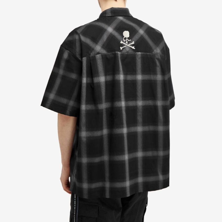 マスターマインド ジャパン (mastermind JAPAN) メンズ トップス Ombre Checked Vacation Shirt (Black)｜nul-select｜03
